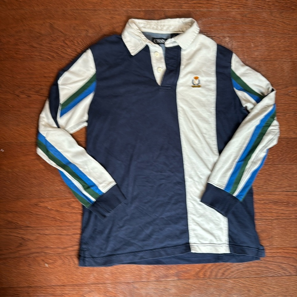 Retro Chaps long sleeve rugby size medium